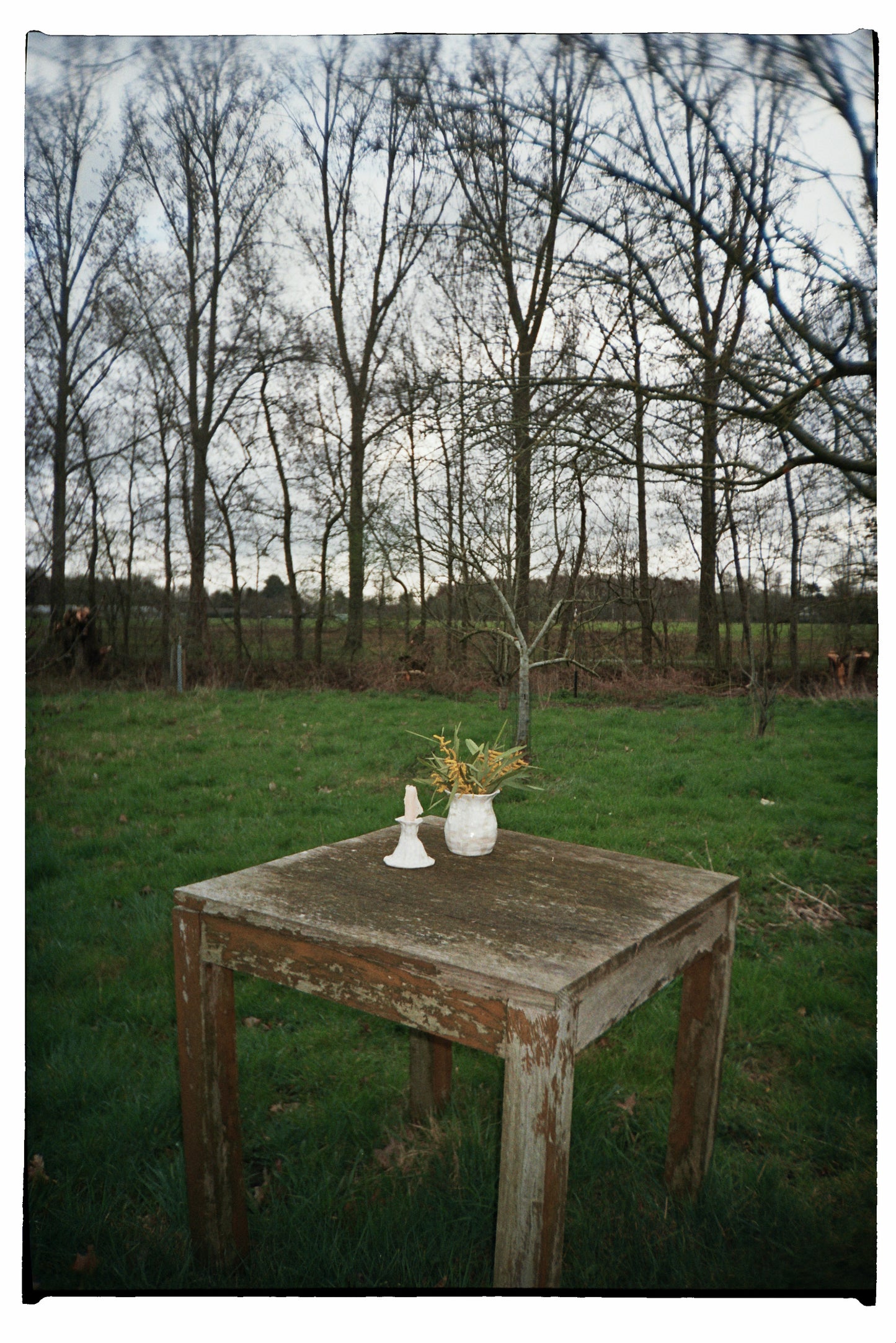 Small Gingham Vase