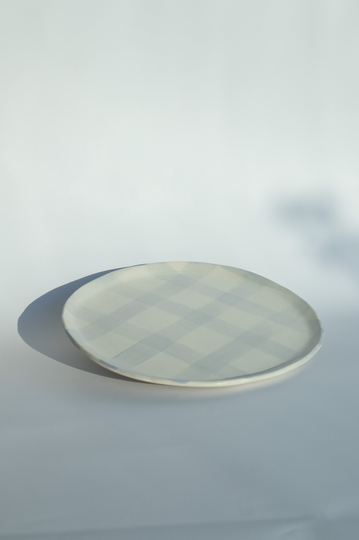 gingham plate